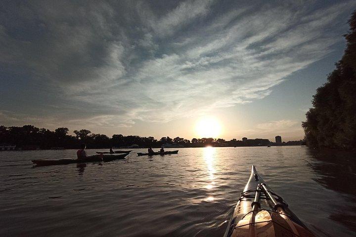 Belgrade sunset kayak tour