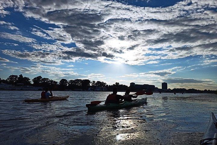 Belgrade sunset kayak tour