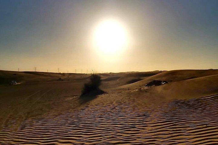 ドバイ サンライズ レッドデューンズ デザートサファリ、サンドボーディング＆ラクダ乗り