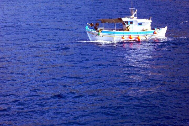 アテネ発の伝統船でプライベートフィッシング旅行