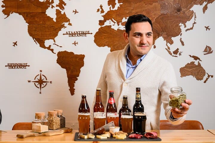 Beer Tasting Evening Experience in Athens with Greek Cheeses