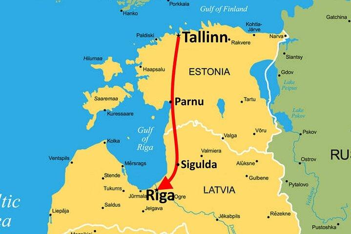Tallinn nach Riga - Sightseeing-Transfer