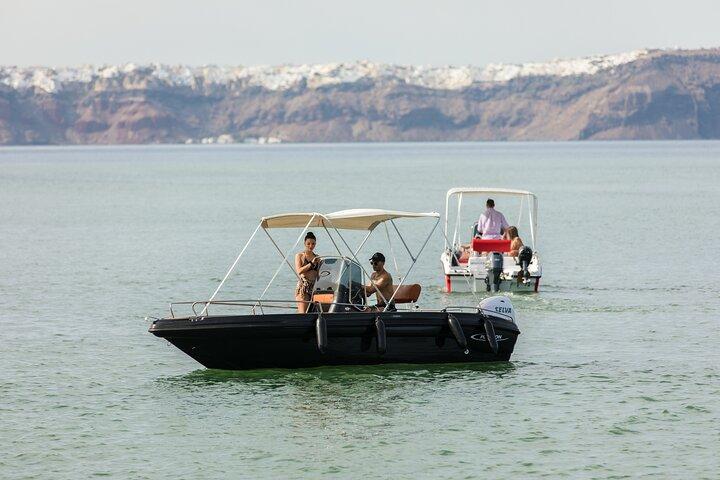 Alquiler de barcos en Santorini sin licencia