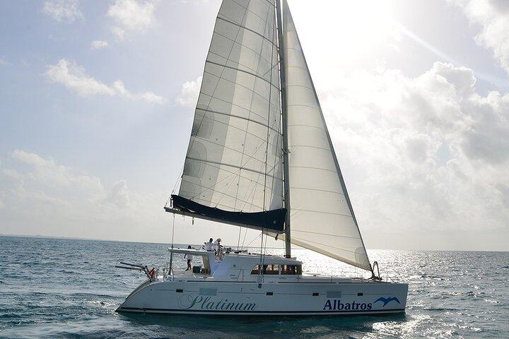 Catamarano Platinum per Isla Mujeres: Snorkeling e Open Bar