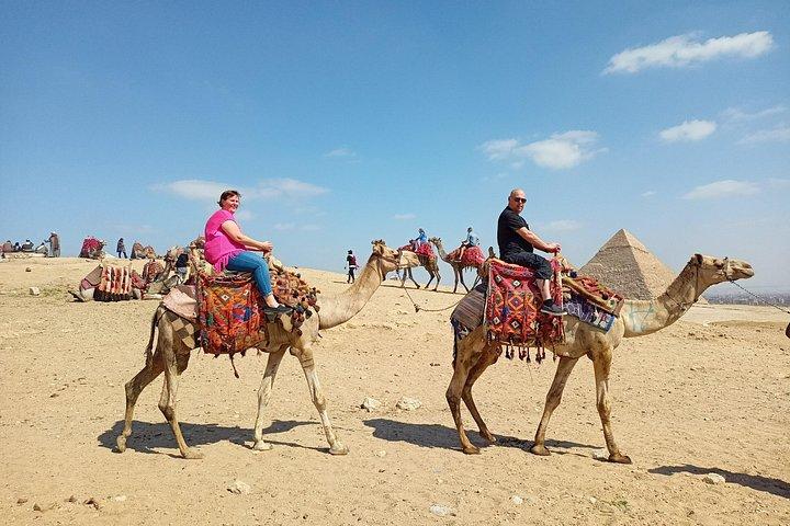 Thrilling Half-Day: Discover Pyramids, Sphinx, Camel Ride& Lunch!