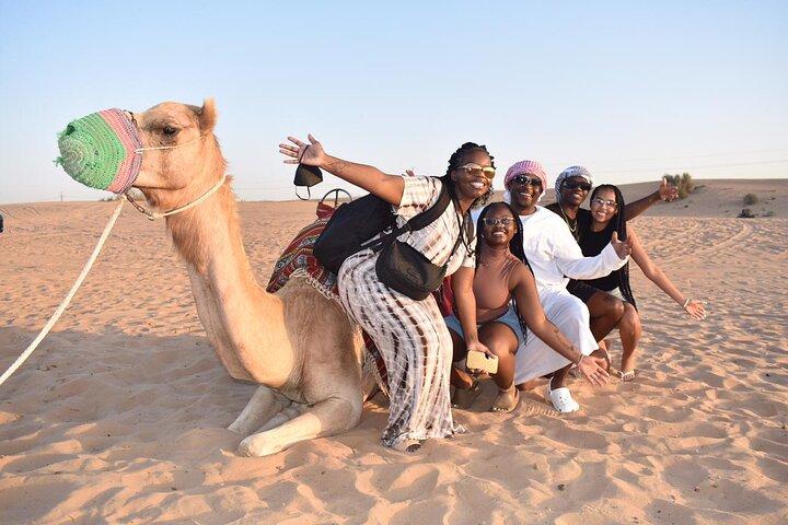 Dubai Desert Safari Dune Bashing, 60min ATV Quad, paseo en camello, barbacoa