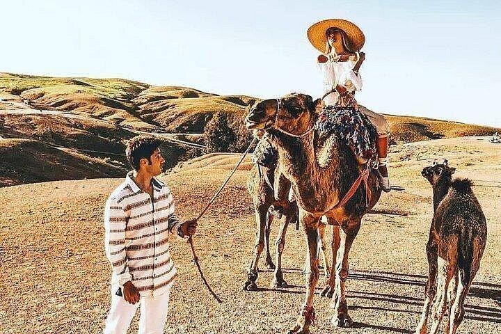 Tour privato al deserto di Agafay e alle montagne dell'Atlante