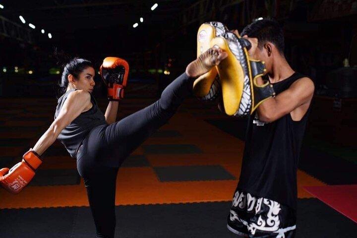 Aula de boxe muay thai