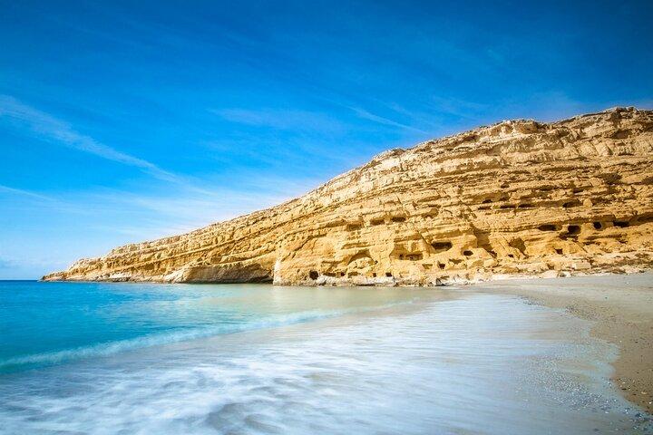Heraklion : Strand von Matala, Hippie-Höhlen & Odigitria-Kloster