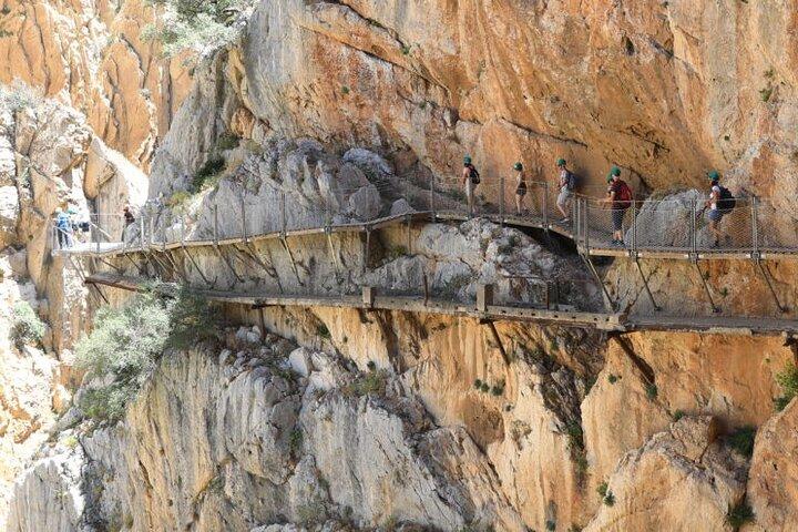 Caminito del Rey com pickup de Nerja, Torrox e Torre del Mar