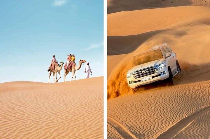 Desert Safari-combinatie: Kamelentocht, zandboarden & bezoek aan de binnenzee
