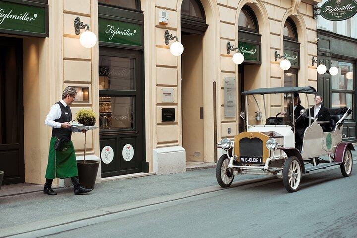 Visite guidée végétalienne dans une voiture vintage électro incl. schnitzel