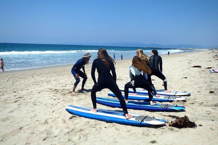2-timmars privat surflektion på Manhattan Beach