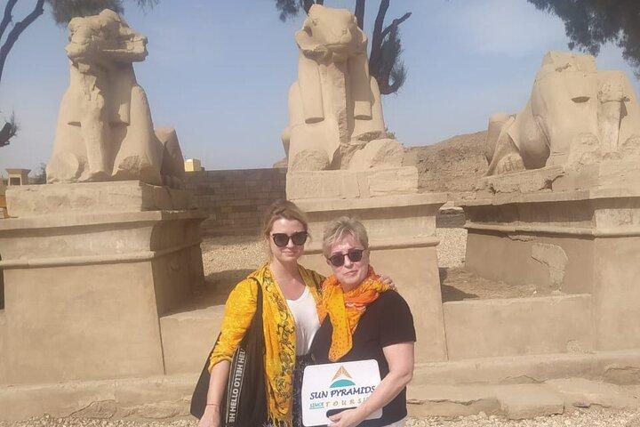 Ronde van de oostelijke oever in Luxor in Egypte