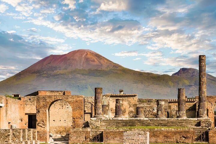 Pompeii & Herculaneum Daily Tour from Naples+Skip-the-Line+Pizza