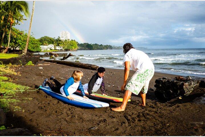 Lezione di surf a Big Island da Hilo