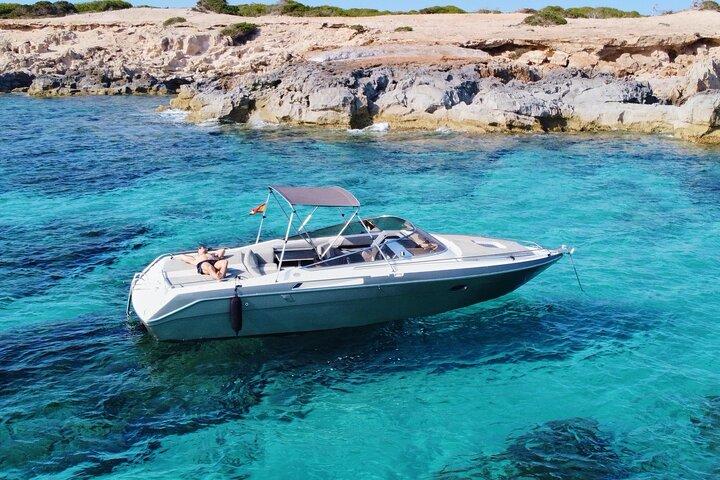 Privat bådudlejning for 5 personer 8 timer på Ibiza