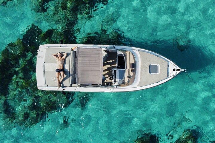 Privat bådudlejning for 5 personer 8 timer på Ibiza