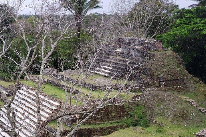 ベリーズシティ発、アルトゥンハ遺跡、ラム酒工場、ベリーズの看板をガイド付きで巡る