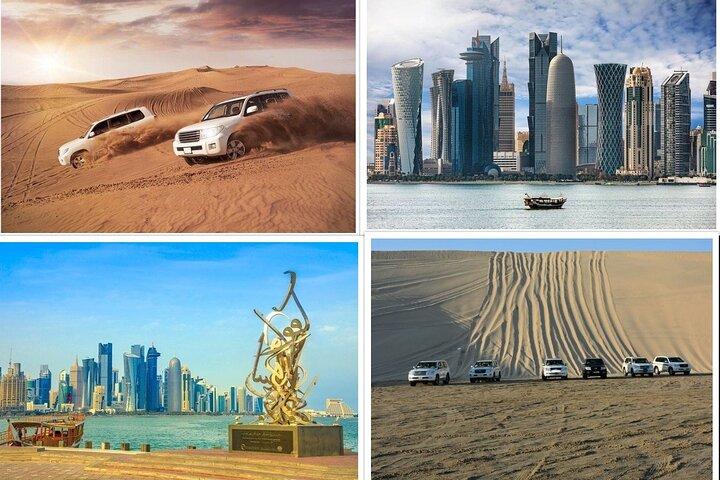 Privé Doha-stadstour met woestijnsafari (combo)