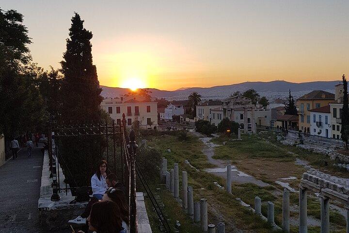 Visite en soirée des points forts d'Athènes avec dîner - Visite en petit groupe