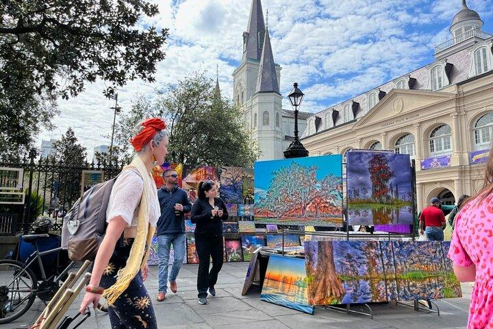 ニューオーリンズのプライベートアート＆ストリートアートツアー（ランチ付き）