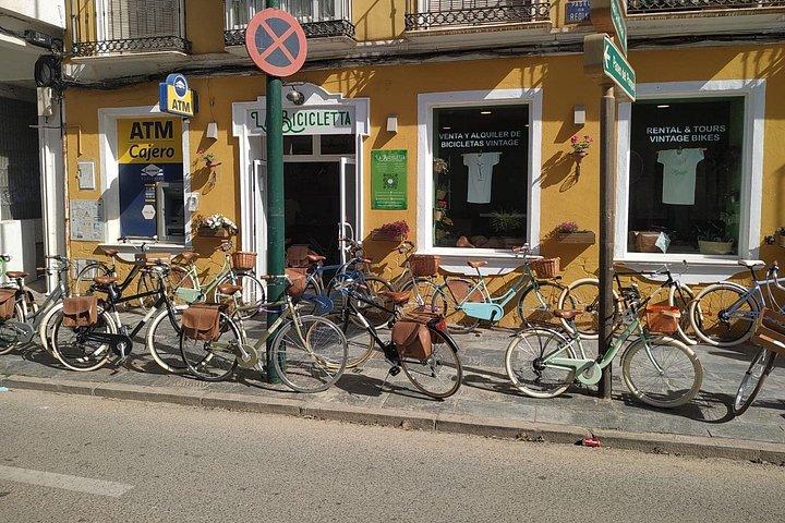 マラガのビンテージ スタイルの自転車レンタル