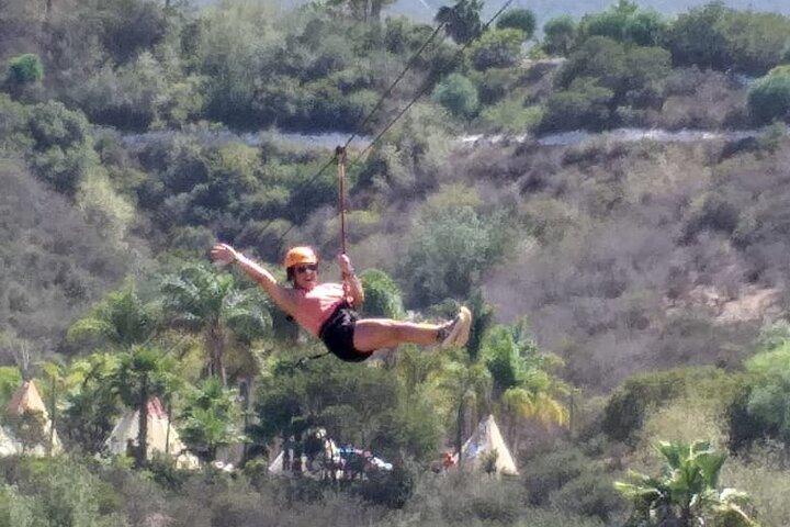 Abenteuer in Ensenada mit Zipline, Meeresgeysir und Geschäften