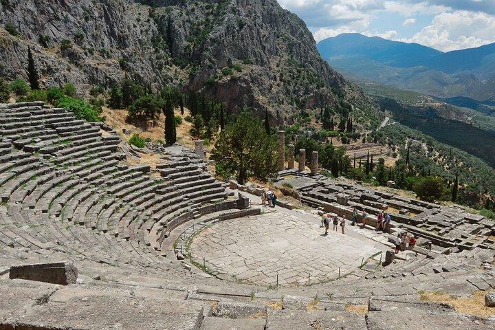 Excursion privée d'une journée à Arachova et Delphes au départ d'Athènes