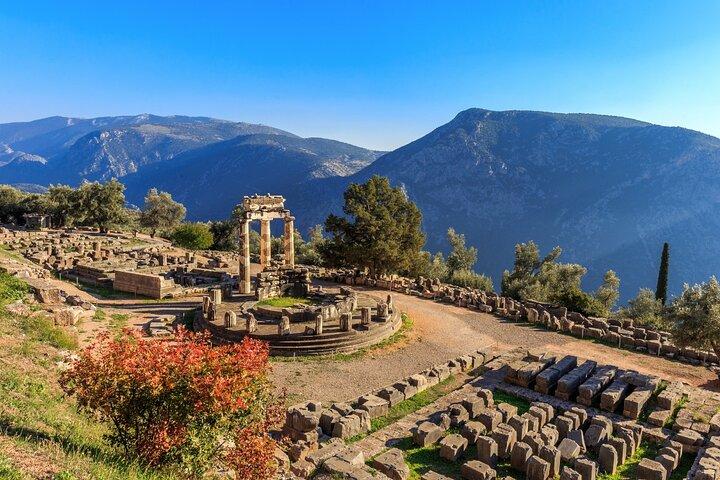 Excursion privée d'une journée à Arachova et Delphes au départ d'Athènes