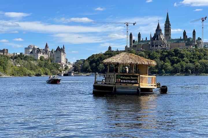 Lilo Floating Tiki Bar on the Ottawa River