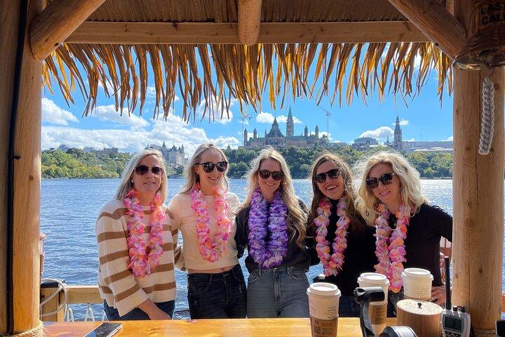 Lilo Floating Tiki Bar on the Ottawa River