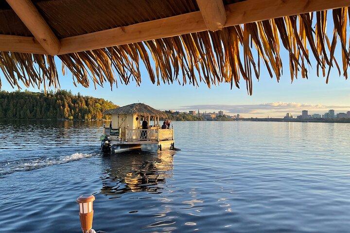 Lilo Floating Tiki Bar on the Ottawa River