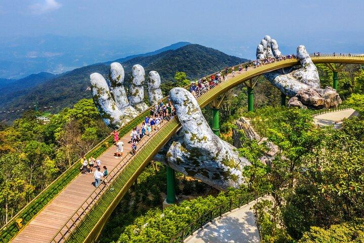 Golden Bridge & Ba Na Hills med frokostbuffeter, 2-vejs svævebane