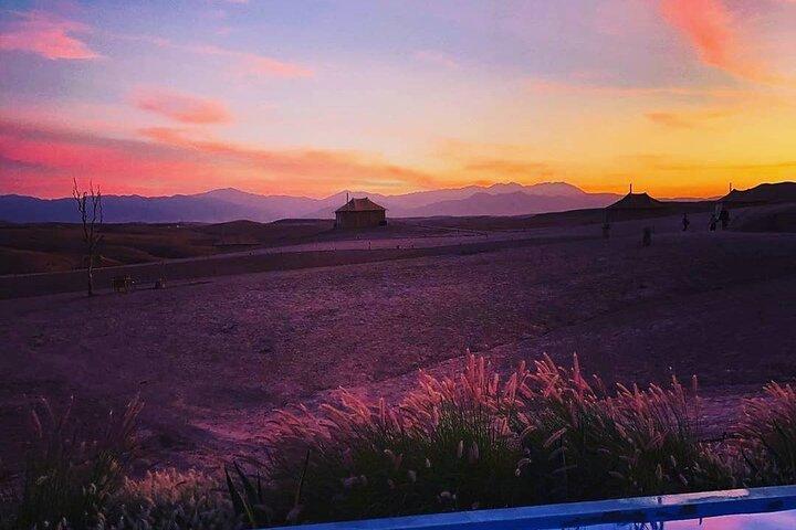 Amazing Dinner in Agafay Desert with Sunset and Berber Camp