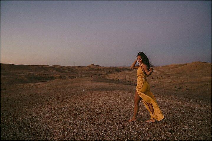 Amazing Dinner in Agafay Desert with Sunset and Berber Camp