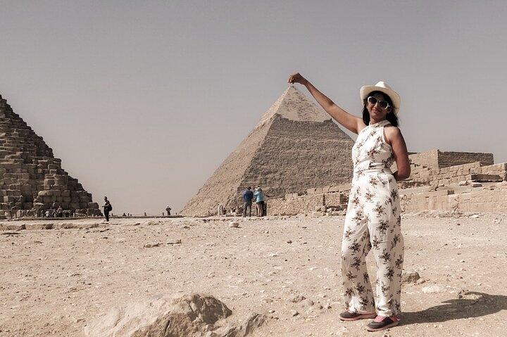 Heldags Giza-pyramiderna, Sfinxen, Memphis och Sakkara privat rundtur