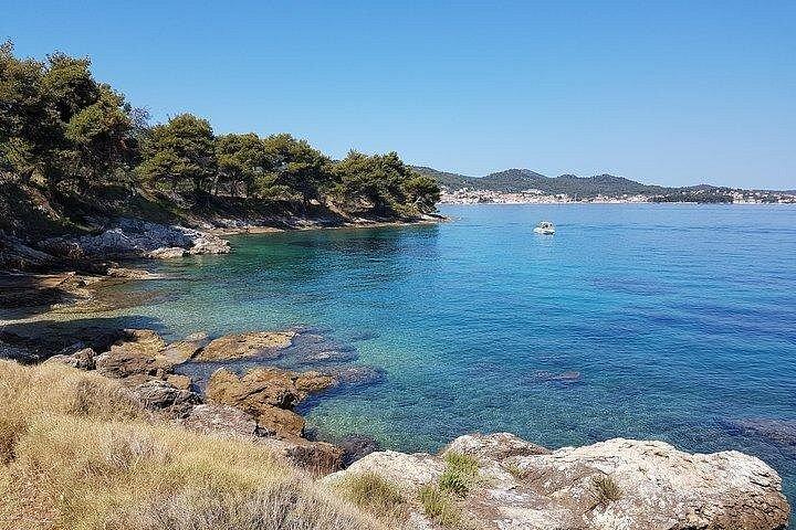 半日旅行中に伝統的な木製ボートでザダルの2つの島を訪問