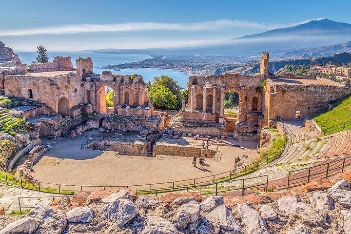 Tour de Taormina y Etna desde Sicilia con cata de vinos de Messina