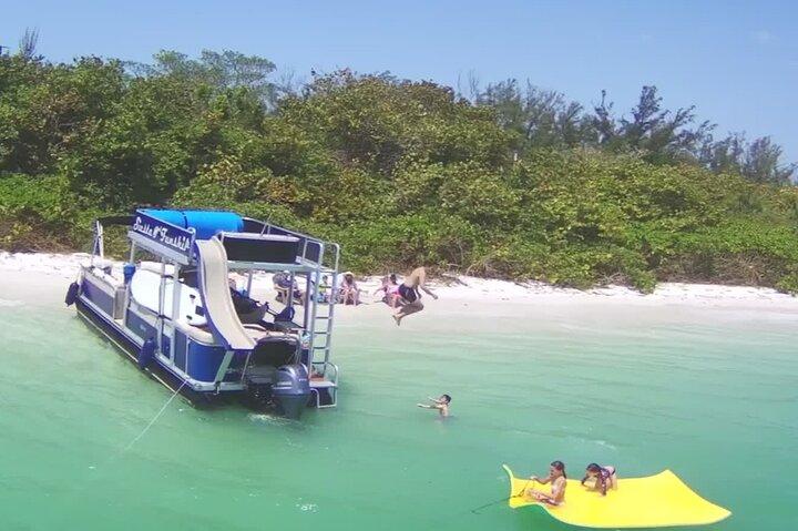 Private Siesta Funship Adventure/Dolphin Cruise Sandbar Stops