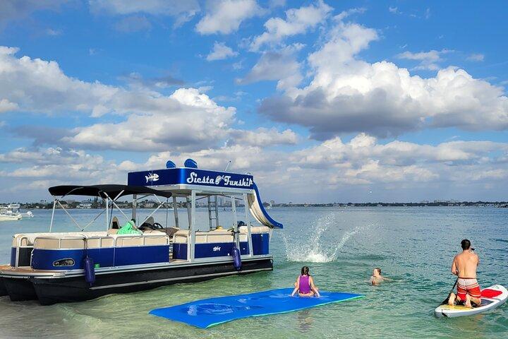 Private Siesta Funship Adventure/Dolphin Cruise Sandbar Stops