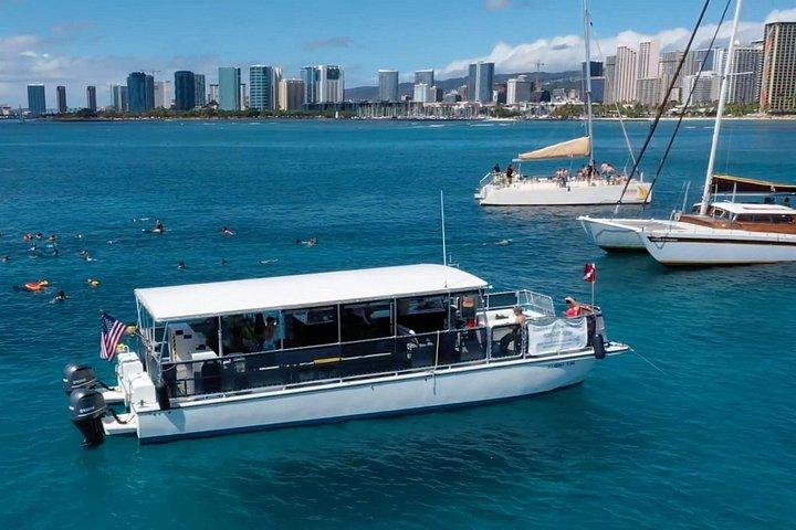 ワイキキ アオウミガメ シュノーケリング ツアー - ボート エクスカーション