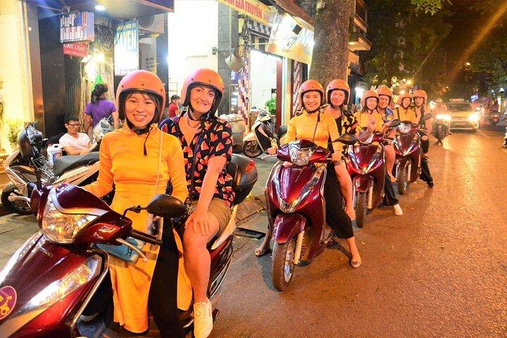 女性主導のハノイバイクツアー：ハノイ・バイ・ナイト・フーディー・バイクツアー