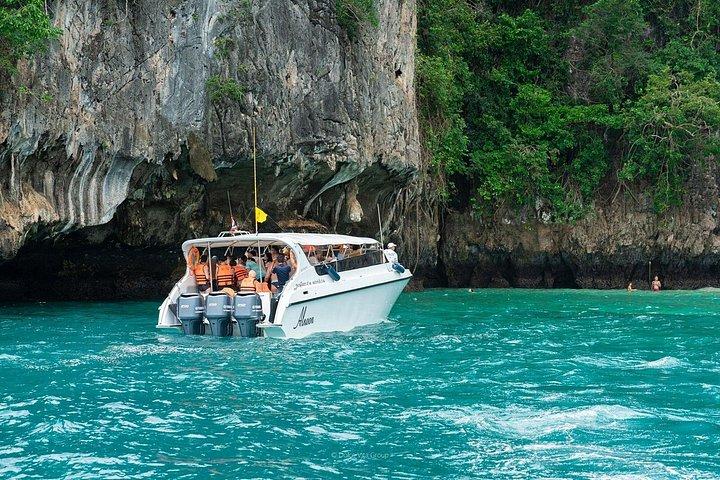 De Phuket: Tour de barco de Phi Phi, Baía Maya e Ilhas Khai