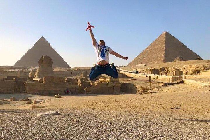 Tour zu den Pyramiden, der Sphinx, dem alten islamischen Kairo, einschließlich Feluken-Segelboot