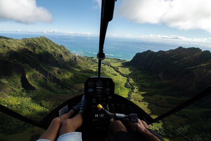 Tour privado en helicóptero de 60 minutos en Honolulu