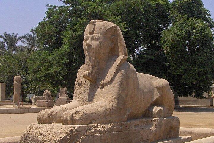 Visite privée d'une demi-journée de Sakkara, Memphis et Dahchour avec déjeuner
