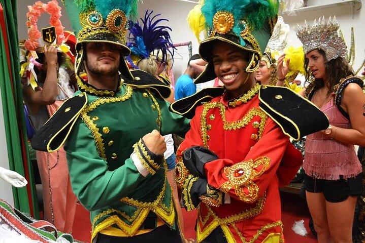 Private Carnaval Experience with Pickup: Carnival backstage, Drink, Samba & more