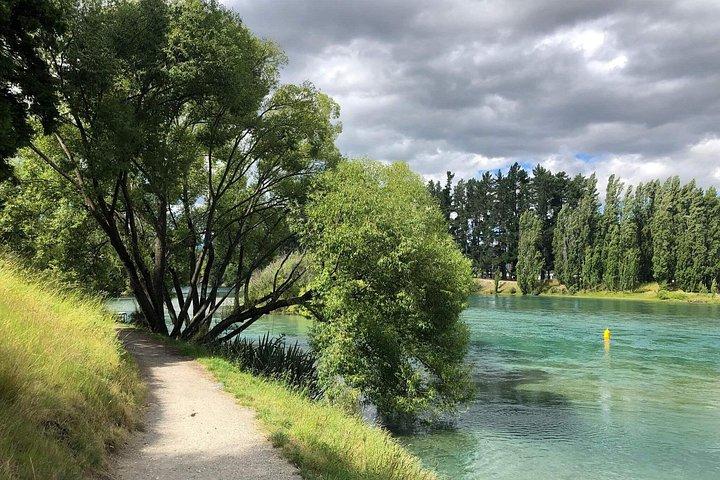 ebike tour lake Hawea river track to Wanaka