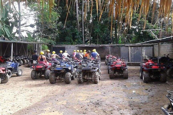 バリ ATV クワッド バイク (滝とバトゥール日の出トレッキング付き)